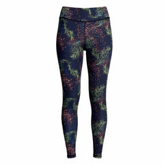 Multicolored patterned leggings on a white background