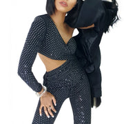 Spotlight One Shoulder Jumpsuit - Black
