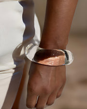 Lucite Stackable Circle Bangle Bracelet