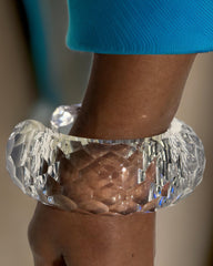 Croc Lucite Cuff Bracelet