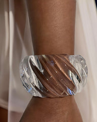 Wiggle Lucite Cuff Bracelet