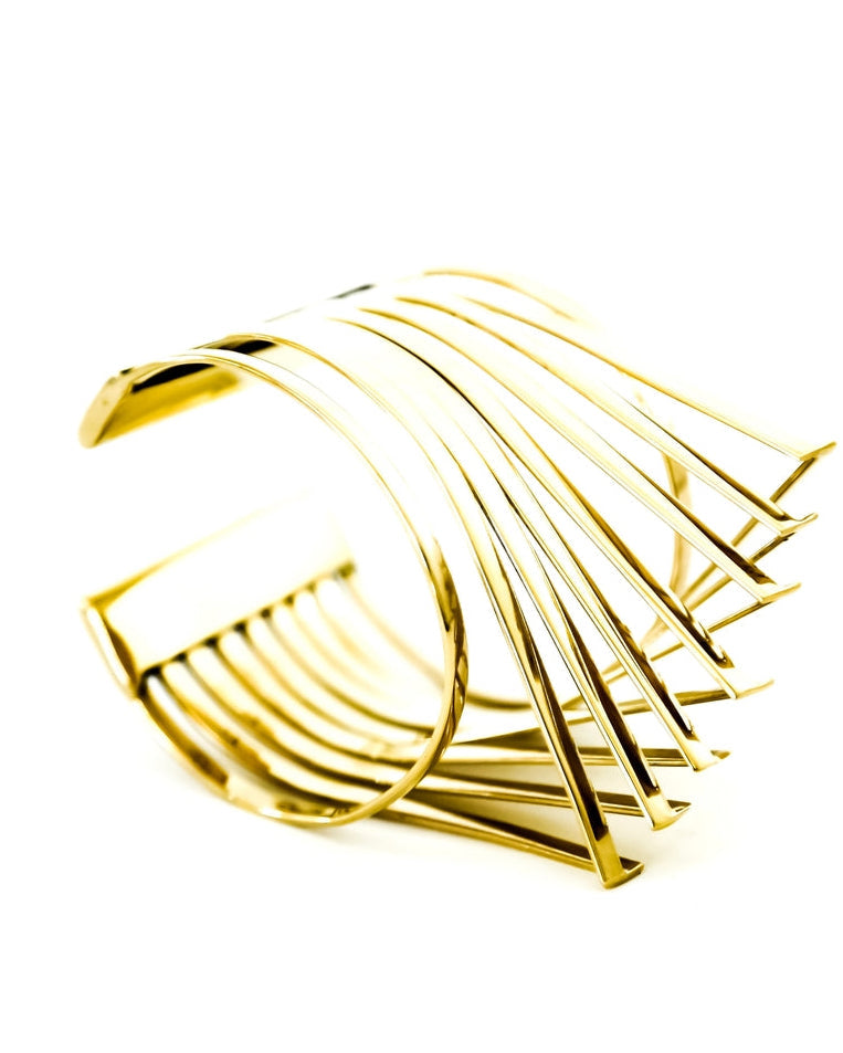 A close up of a HERU ring by Nik Spruill on a white background.