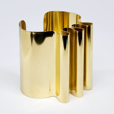 Nik spruill gold brass bracelet cuff