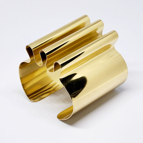 Nik spruill gold brass bracelet