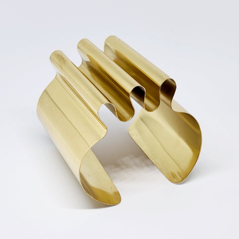 Nik spruill gold brass bracelet