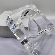 An OHSO glass sculpture sitting on top of a table by Nik Spruill.