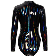 A woman wearing a Nik Spruill NIKKI 6 TOP bodysuit.