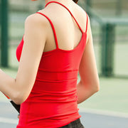 SPACE COLLECTION TANK RED by Moves Athletix