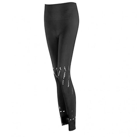REBEL COLLECTION by Moves Athletix BLACK LEGGING VENTILATED cutout