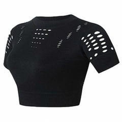 REBEL BLACK CROP TOP