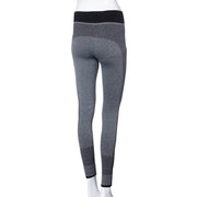A woman's BULLSEYE LEGGING in grey and black by B'nand.