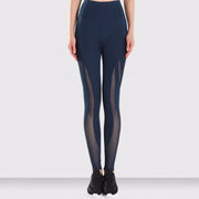 FREEDOM LEGGING BLUE by Moves Athletix Sheer mesh