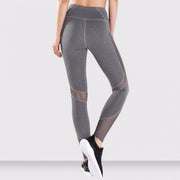 FREEDOM LEGGING GRAY by Moves Athletix Sheer mesh