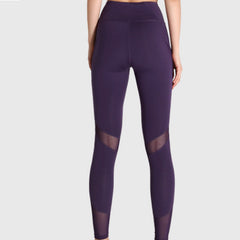 FREEDOM LEGGING PURPLE by Moves Athletix Sheer mesh